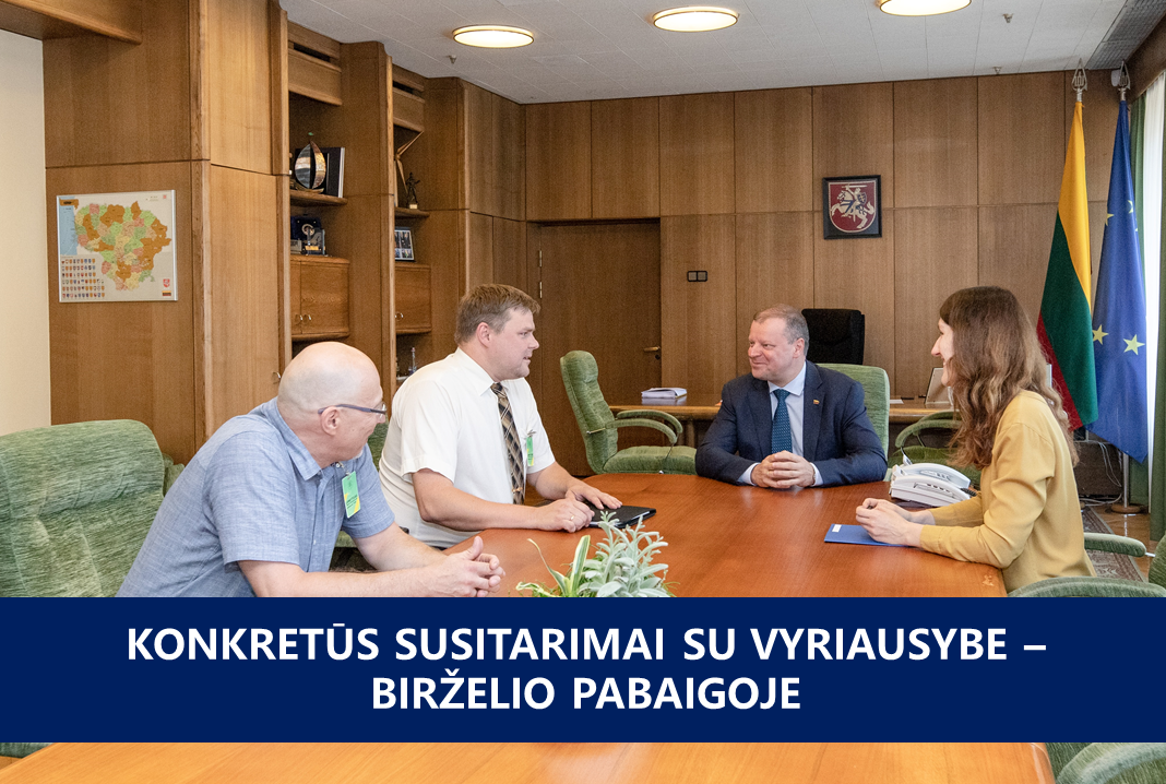 Konkretūs susitarimai su Vyriausybe birželio pabaigoje 2019 06
