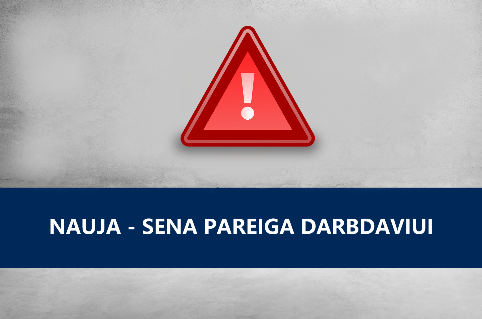 Nauja sena pareiga darbdaviui 2019 09