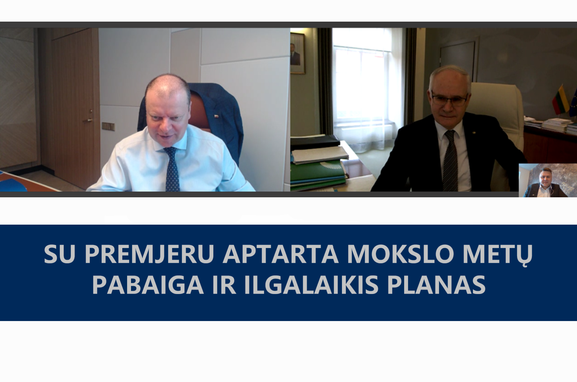 Su Premjeru aptarta mokslo metų pabaiga ir ilgalaikis planas 2020 05