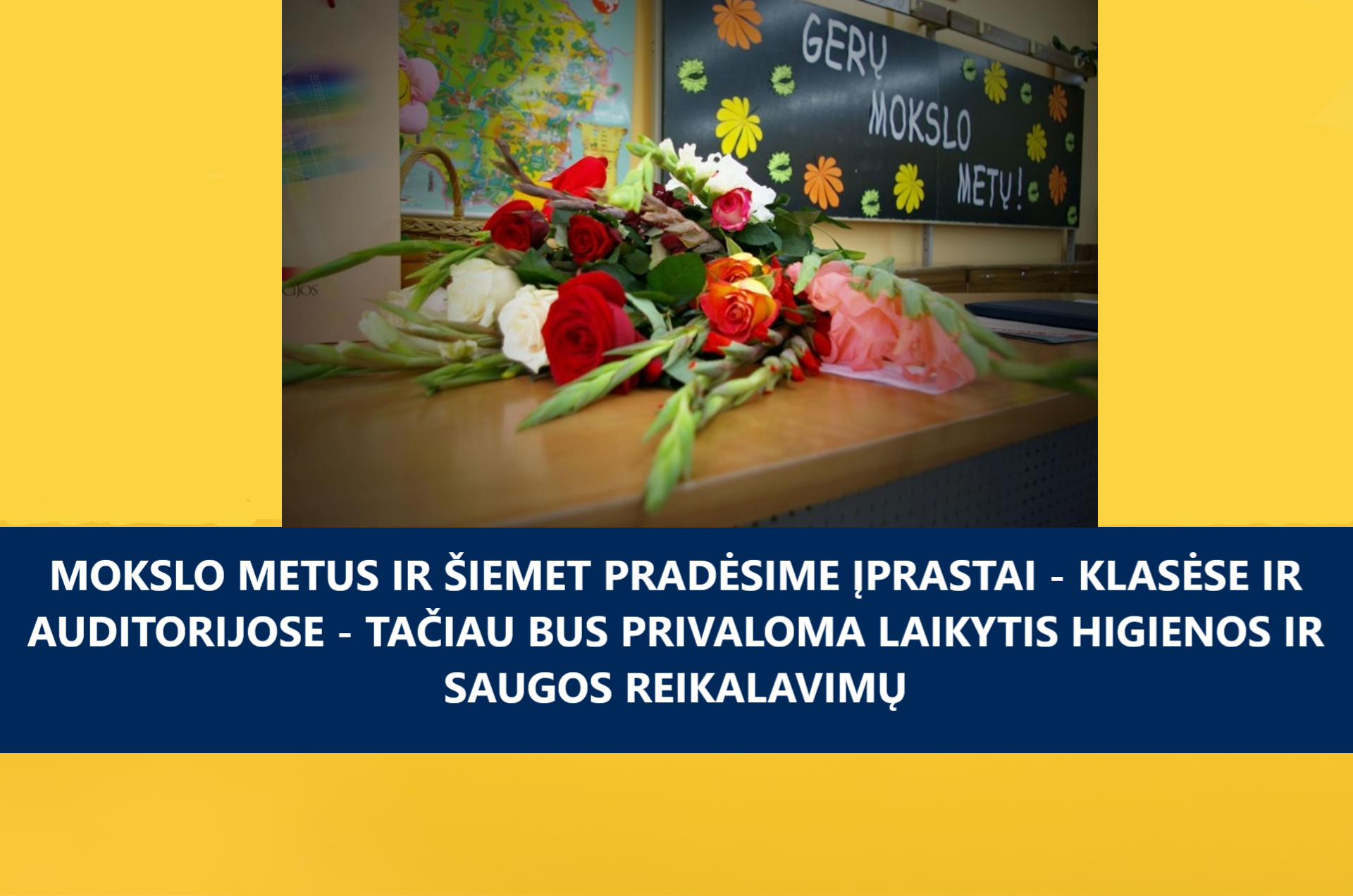 Mokslo metus ir šiemet pradėsime įprastai – klasėse ir auditorijose 2020 08