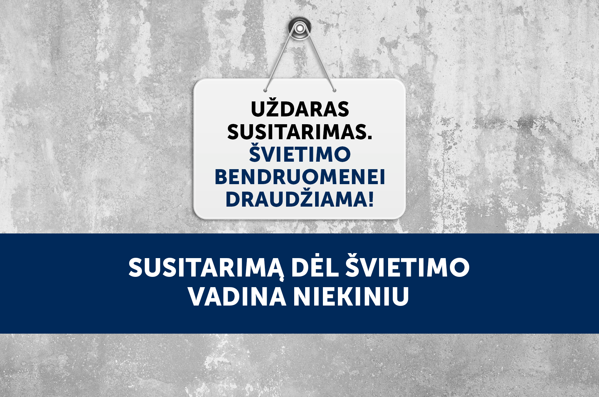 Susitarimą dėl švietimo vadina niekiniu 2021 08